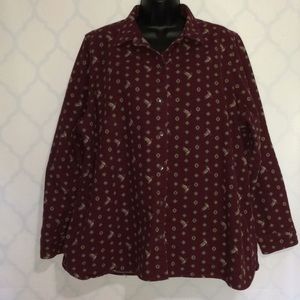 Woolrich Vintage Duck flannel burgundy shirt XXL